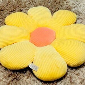 Sunflower with Pink Center Floor Pillow Seating Cushion Shaped Teens Love these